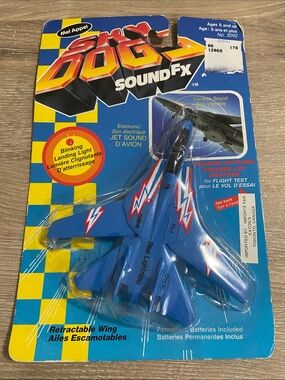 Vintage 1989 Sky Dog SoundFX Toy Jet